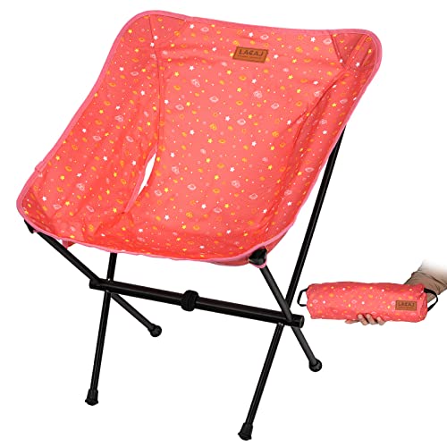 G2 GO2GETHER Protable Lightweight Chair for Youth, Compact Folding Size 15.7“×4.7", Only Weights 2.6lbs, 600D Oxford Fabric, Durable Aluminum Alloy Frame, Easy to Storage & Carry(Pink)