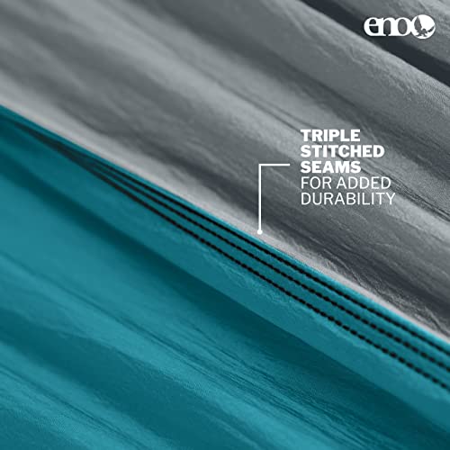 ENO, Eagles Nest Outfitters SingleNest Lightweight Camping Hammock - color: Grey | Seafoam