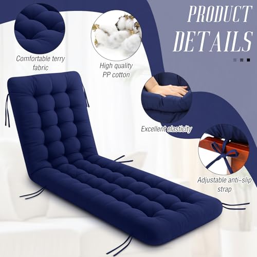 Vercraft Long Floor Cushion Large Floor Cushion with Brushed Cotton 74.8 x 27.5 x 3.15 in Jumbo Lounger Pillow for Outdoor Indoor Bay Window Meditation Yoga Reading Sleeping(1 Pc,Navy Blue) - color: Navy Blue