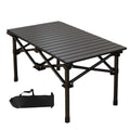 Camping Folding Table Lightweight Outdoor Portable Desk Beach Camp Foldable Tables for Picnic Grill BBQ - color: Black