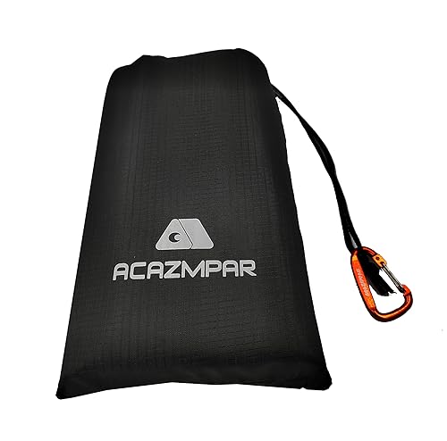 Waterproof Camping Tent Tarp, Ultralight Tent Footprint, Ground Tent Floor Saver for Camping Hiking (Black-79 x55) - color: Black-79"x55"