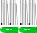 SANLIKE Camping Tent Tarp Poles Set for Canopy Awning Shelter Backpacking Hiking - Telescopic Adjustable Length Tent Sunshade Support Stick Rods (Adjustable Length - Steel 2packs) - color: Adjustable Length - Steel 2packs