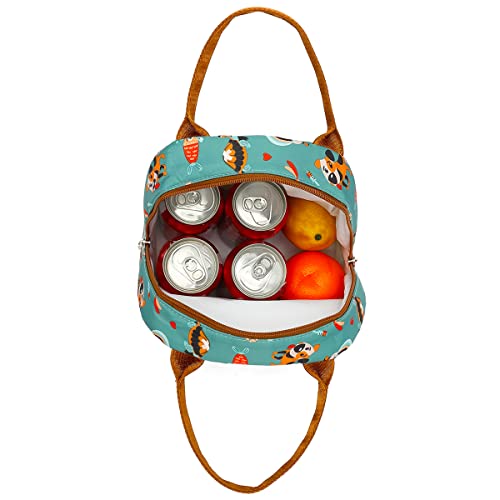 FlowFly Insulated Lunch Cooler Bag - Tote Bag Organizer for Women/Men, Dog - color: Dog