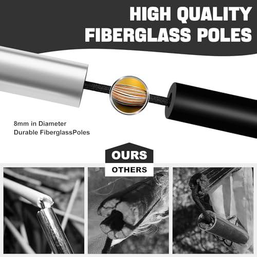 Soccer Goal for Backyard, 5x3 FT Portable Folding Soccer Net with Carry Bag for Kids and Adults Indoor/Outdoor Training Practice Use - color: Black, size: 5x3 Ft, 2 Pack