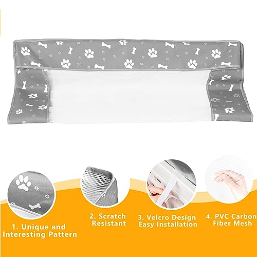 Dog Playpen Mesh Top Cover for 36" Inch Pet Playpen with 4 Panels, Dog Crate Cover Pet Tent Puppy Play Pen Cover, Ideal for Indoor/Outdoor Use. Note: Playpen Not Included (Gray) - color: Gray