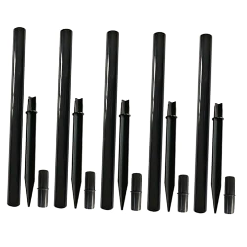 Lawn Light Accessories 15Pcs Solar Light Poles with Stakes and Connector Kit for Outdoor Landscape Path Lighting Extension