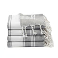 Cotton Turkish Beach Towel with Towels Oversized 36"x72" Pool Absorbent Extra Large Quick Dry Sand Travel Towel (Grey, 4 Pack) - color: Grey, size: 4 Pack