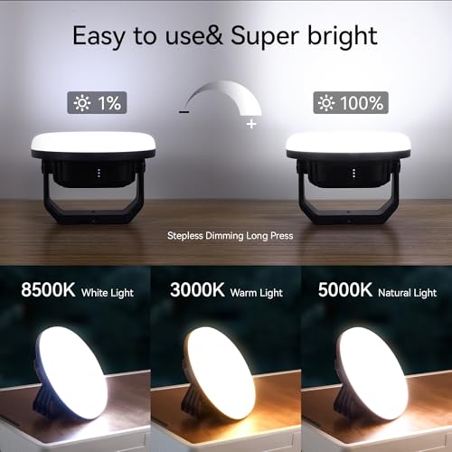 VAVOFO 30W LED Camping Lantern Rechargeable, 3000LM,124 LED with 3 Lighting Modes, 7200mAh Portable Tent Light with Magnet, IP65 Waterproof for Emergencies ,Power Outages,Hurricane (Blue) - size: 30W(Blue)