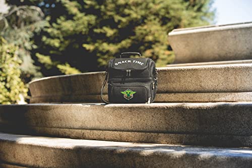 PICNIC TIME Star Wars Mandalorian Grogu Pranzo Insulated Lunch Box, Soft Sided Lunch Cooler Bag with Utensil Set, Dual Compartment Lunch Tote, (Black) - color: Star Wars Mandalorian Grogu Snack Time - Black