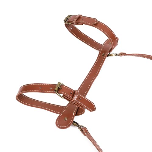 PU Leather Handle Picnic Blanket Carry Strap Adjustable Blanket Strap Motorcycle Tour Yoga Mat Luggage Belt (51CM)