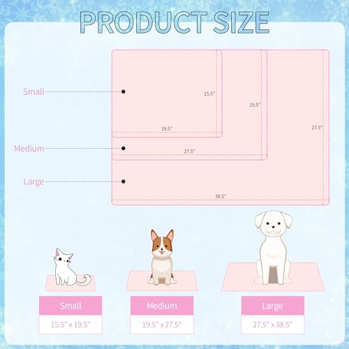NACOCO Summer Pet Cooling Mat - Cat Dog Cushion Pad Sleeping Cool Dinosaurs Comfortable Soft for Pets Kids and Adults (Pink Dinosaur, S) - color: Pink Dinosaur, size: S: 15.5'' x 19.5''