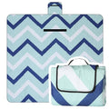 Dimatic Cute Picnic Blankets 78"x78" Extra Large Beach Blankets Waterproof Sand Proof Foldable Portable for Outdoor Family Camping - color: Sea Wave