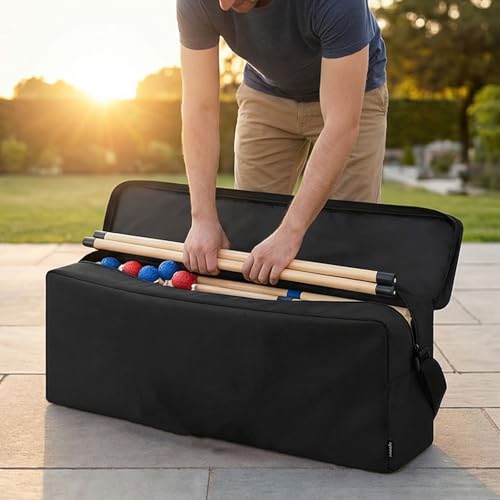 Oxford Fabric Ladder Toss Carrying Case Ball Game Set Organiser for Outdoor and Sports Accessories Storage Oxford Fabric Toss Carrying Case Set