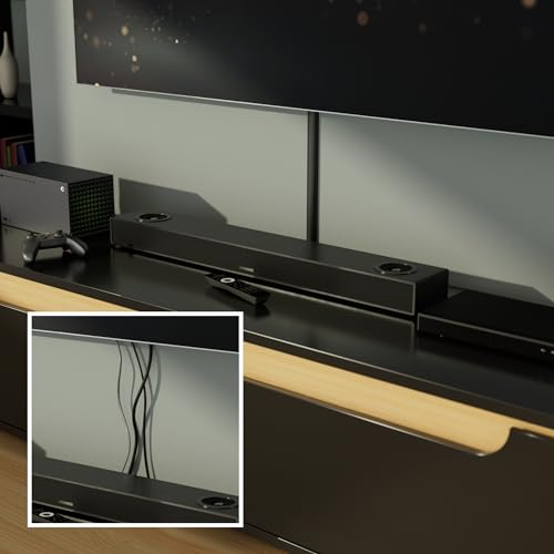 D-Line Half Round Cord Hider, Patented Cable Cover, Hide TV Wall Mount Wires, Raceway for Cords, Decorative Wire Covers, Paintable, Adhesive Cable Concealer - 1x 1.18in W x 0.59in H x 39in L - Black - color: Black, size: 1.18x0.59in - 1x 39in