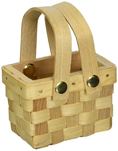 Weddingstar Miniature Woven Picnic Basket Favor - Set of 6