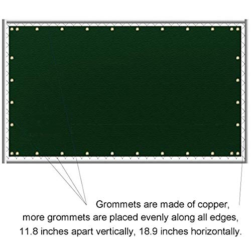 Sunnyglade 6 feet x 50 feet Privacy Screen Fence Heavy Duty Fencing Mesh Shade Net Cover for Wall Garden Yard Backyard (Green, 6 ft X 50 ft) - color: Green, size: 6 Ft X 50 Ft