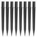 8 Pcs Solar Light Stakes Replacement (Fit for Inner Diameter 0.6inch),Reinforced Ground Spikes,ABS Plastic Lights Stakes, Ideal for Solar Pathway Lights Garden Torch Lights,Christmas Lights - size: 0.57-0.6 inch