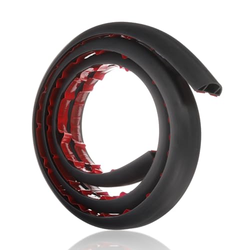HARFINGTON 4ft Cord Cover Floor W0.6 x H0.33 Inner Channel PVC Hide Extension Cable Floor Wire Hider Wire Covers Protector for Prevent Cable Trips Cables Management, Black - color: Black, size: 4ft