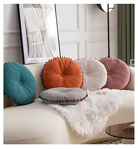 Round Cushion Ball Round Pillow Sofa Cushion Floor Pillow (Orange, 15.7in40cm) - color: Orange