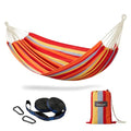 CHULIM Brazilian Double Hammock with Tree Straps,Extra Large 94x63IN,2 Persons Hammock for Backyard Patio Outdoor and Indoor,450lbs Weight Capacity,Soft Woven Cotton Fabric - Summer Fruit - color: Summer Fruit