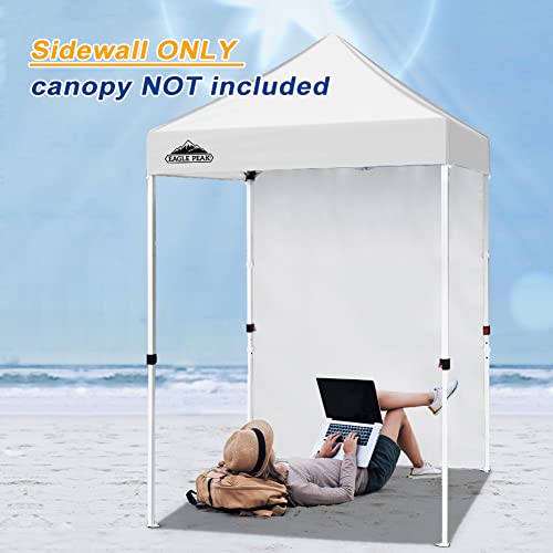 EAGLE PEAK Canopy Sidewall for 5x5 Pop Up Canopy Frame, Single Side Wall Panel Only (Fits 5x5 Straight Leg Frame, Canopy Top or Frame NOT Included), White - color: White