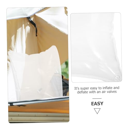 ABOOFAN Inflatable Clear Pillow Insert Water Resistant Cushion for Camping Travel and Home Use Material Height Breathable Design for Sofa and Outdoor Activities