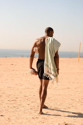 Personalized Embroidered Beach Towel | Throw Blanket, Easy Carry Sand Free, Highly Absorbent, Quick Dry, Turkish Towels for Travel Camping Bath Sauna Beach Gym Pool Yoga SPA by Lahammam, Diamond, Red - color: Red, size: Diamond