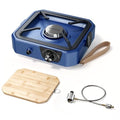 304 Stainless 2 Burner Propane Camping Stove with Griddle,Portable Floding Propane Camp Stoves with 24000BTU,Compatible with Grill Pan,Kettles & Cookware