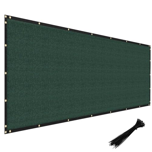 WINDSCREEN4LESS 6' x 2' Privacy Fence Screen in Green W/ Brass Grommet 85% Blockage Windscreen Outdoor Mesh Fencing Cover Netting 150GSM Fabric - Custom Size - color: Green, size: 6' x 2'