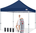 MASTERCANOPY Pop Up Canopy Tent Commercial Grade 10x10 Instant Shelter (Navy Blue) - color: Navy Blue, size: 10x10