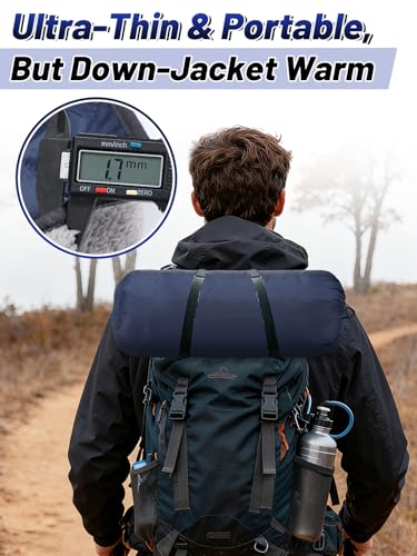 Aulock 55''W x 80''L Warm Outdoor Stadium Blanket Waterproof - Portable & Windproof Navy Blanket with Sherpa Fleece Lining for Camping Winter Cold Weather - color: Navy, size: 55'' W x 80''L
