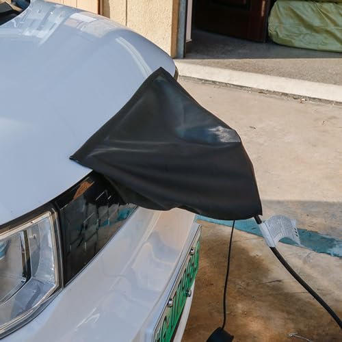 EV Charger Plug Cover, Waterproof Outdoor EV Charger Cover, Rain Sun UV Snow Dust All Weather Protection, Electric Car Charging Port Plug Cover (Square Magnet) - color: Square Magnet