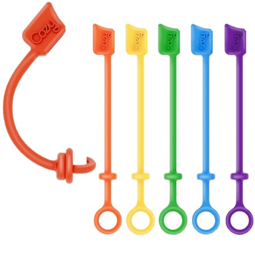 [6-Pack] Cozy USB Caps for USB-C Cable & Apple Charging Cables with Dust Protection, Tether, Protects During Travel, Portable, Designed by Cozy (USB-C - Multi Color) - color: USB-C - Multi Color