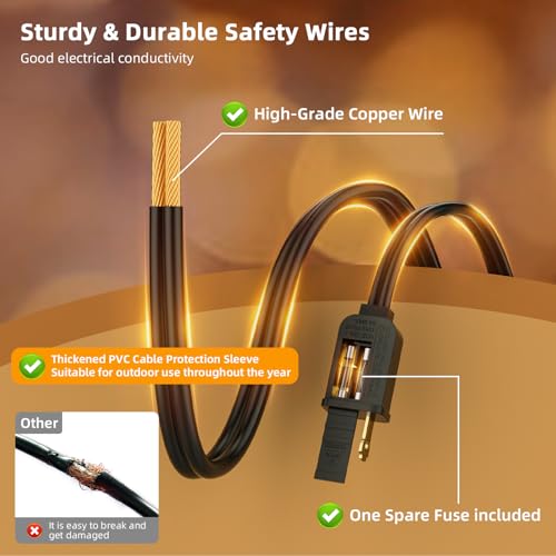 FOOMAN LED Outdoor String Lights, 150FT Outside Waterproof Patio Lights with 72+3 Shatterproof ST38 Edison Bulbs, 2700K Warm White Hanging Light, Dimmable Light for Back Yard Porch Party Gezebo - size: 150FT