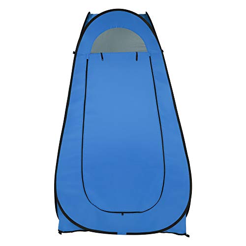 Pop Up Shower Changing Room Privacy Tent, Instant Portable Outdoor Shower Tent, Camp Toilet, Rain Shelter for Camping & Beach Lightweight & Sturdy, Easy Set Up, Foldable,with Carry Bag - style: Blue