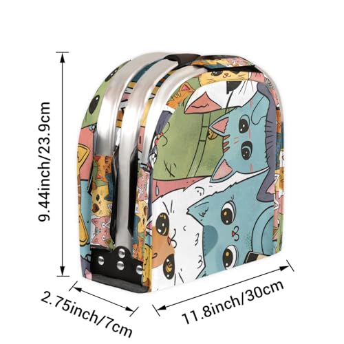 Picnic Basket, MARYHFENVA Collapsible Market Basket with Handles 40L Large Farmers Grocery Basket Portable Tote Bag - color: Cat(style 1)