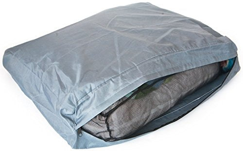 Molly Mutt Water-Resistant Dog Bed Liner, Nylon Bed Liner For Dogs, Easy To Clean, Gray, Medium/Large, 27”x36”x4.75” - size: Medium/Large, style: Old Version