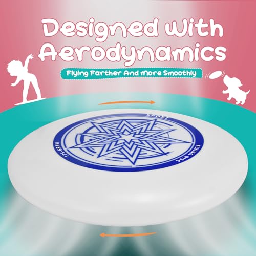 Outdoor Flying Disc 175g,Adult Sport Disc Set for Competitive and Pro Players,Flying Disc Set Includes 1 Glow in The Dark Flying Disc for Beach Pool Game, Camping and Backyard - color: 6 Color Set