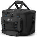 Hulongo Insulated Foldable Collapsible Cooler Bag Soft Sided Cooler for Picnic, Camping, Grocery Shopping, Beach, 30L - color: black