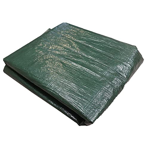 Reversible Heavy Duty Poly Tarp for Wood Piles, Firewood Piles, Construction & Ground Covering - Tear & Water Resistant - 6 x 24 Foot Indoor/Outdoor Tarp, Green and Brown - size: 6' x 24'