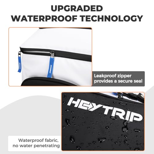 Heytrip Backpack Cooler 36/54 Cans, Insulated Portable Large Leakproof Waterproof Cooler Bag, 20 Hours Cold Retention for Lunch Camping Travel Beach Picnic - color: White - 36 Cans