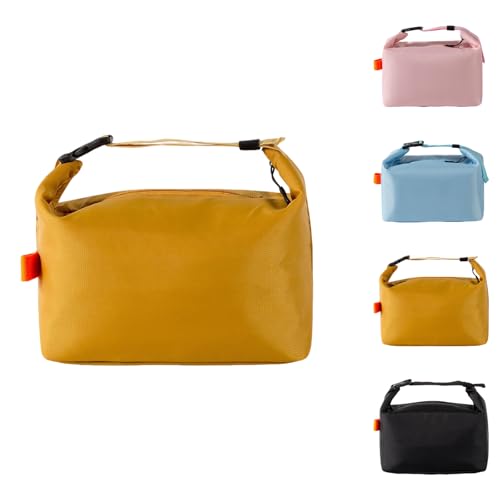 YUDANSI Fashion Lunch Bags for Men Women- Reusable Insulated Leakproof Lunch Box Tote Bag, Cool Bags for Adults,Thermal Cooler Bag for Work Picnic Travel -8L (Yellow) - color: Yellow