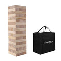 Outdoor Games Giant Tumble Tower, Large Tumbling Timber, 54 Wooden Blocks Tower Stacking Game Up to 4 Ft, Party Games for Indoor Outdoor Backyard Lawn Yard Fun