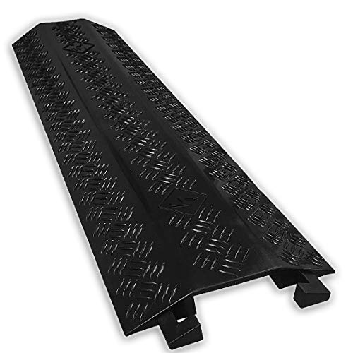EZ Runner PVC Drop Over Cable Ramp - Single Channel - Black - color: Black, size: 1-Channel (1 Piece)
