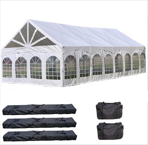 DELTA 40'x20' PE Marquee Party Tent, Tents for Parties, Large Wedding Tent, Carpas para Fiestas,Heavy Duty Canopy, Outdoor Event with Waterproof Top + 5 Storage Bags - style: 40'x20' PE Marquee Tent