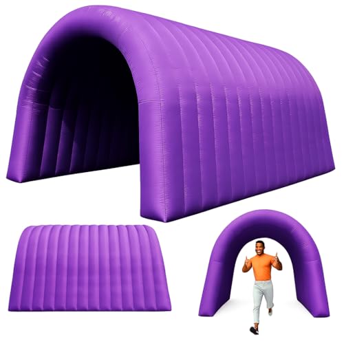 23x10x10FT Quick Setup Inflatable Tunnel Arch - for Sports Games, Trade Shows & Promotions (Blower Included) - color: Purple, size: 16.5FT