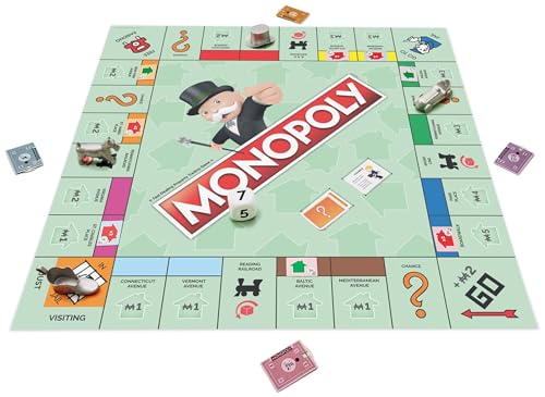 Spin Master Games, Monopoly Giant Edition, Classic Family Board Game for Indoor & Outdoor Play with Oversized Board, Screenless Activity, 2-4 Players, for Ages 6 & Up - style: Giant Monopoly