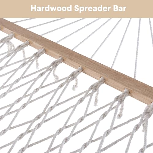 SUNCREAT Hammocks Replacement Hammock for Stand, 475 lbs Capacity, Two Person Backyard Hammock with Pad for Outside, Beige - color: Beige