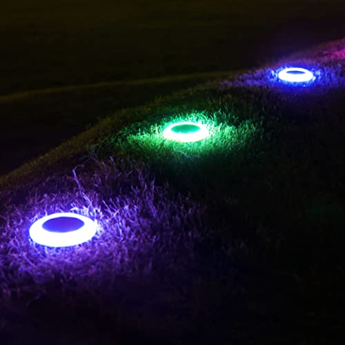 20 Lumens Colorized Solar Ground Lights,Solar Pool Lights with Mutiple Color Functions for Pool Area, Pathway, Patio, Yard, Path, Lawn and Garden - color: 4Pack