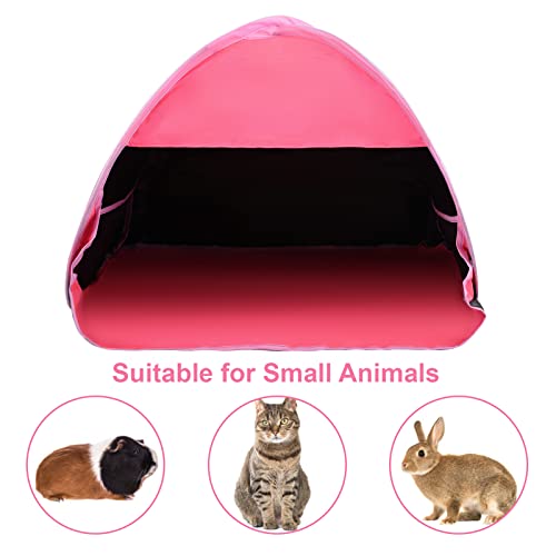 Pop Up Beach Sun Shade, 1-Pack Mini Sun Shelter Tent for Anti-UV Windproof Camping Picnic Fishing Bench, Rose Red-Painted Silver, L - color: Rose red-painted silver, size: Large